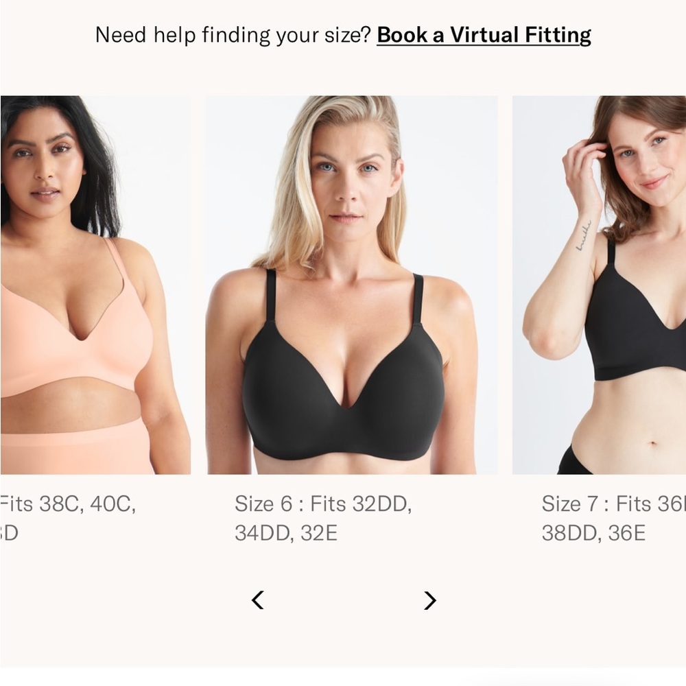 Size 6 KNIX nude wingwoman contour bra 32DD 34DD 32E - Picture 14 of 14